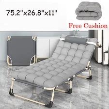 Folding Camping Cots Heavy Duty Guest Cot Sleeping Bed Tent Cot For Adults Beach