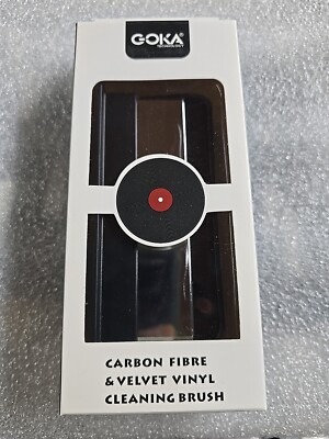 CARBON FIBER  +VELVET ANTI STATIC BRUSH FOR VINYL RECORD CLEANING. 