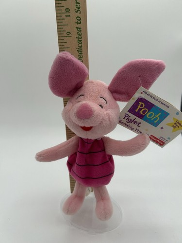 Piglet Pooh Beanbag Friend Mattel Collectors. Stuffed Plush Beanie New Tags - Picture 6 of 6