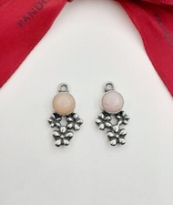 Authentic Pandora Pink Opal Bouquets Flower Compose Earrings 290631 Retired Rare