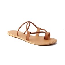 GREEK STYLE TOE-LOOP FLATS