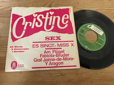 7'' Pop Miss X   Cristine (2 Song) EMI ODEON GERMANY StoC joyce blair