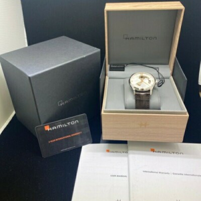 Hamilton Jazzmaster Open Heart H32705551 Automatic Silver Dial Leather Watch