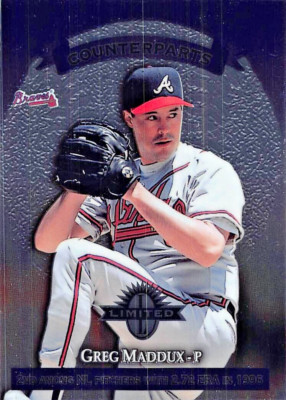 1997 Leaf Limited Counterparts Greg Maddux/David Cone #2 NM/MT ATLANTA BRAVES