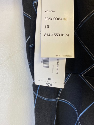 Liz Claiborne Women's Short sleeve midi A-line dress Multi-Color Size 10 (NWT) - Picture 3 of 6