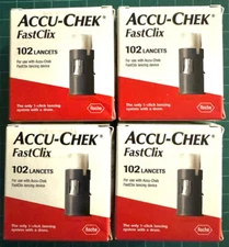 Accu-Chek FastClix Lancets 4 Boxes - Exp Date 2-27-2029
