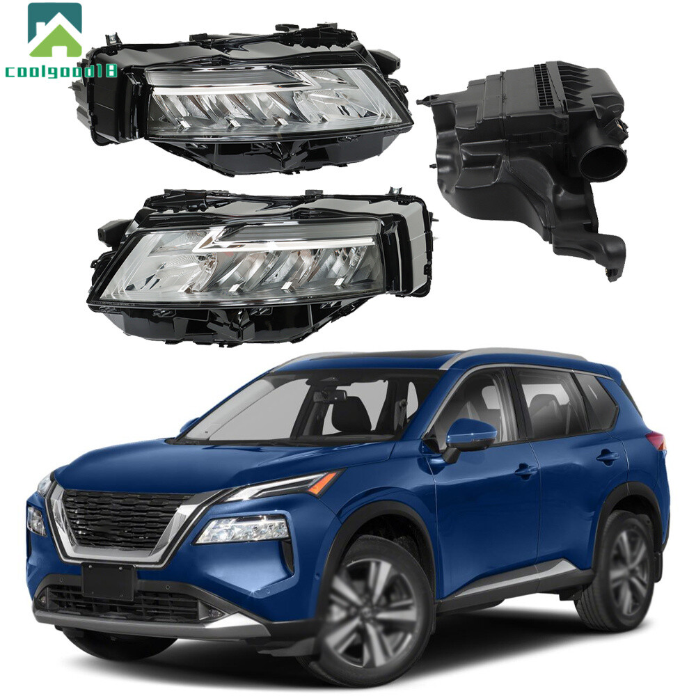 Air Intake Air Cleaner Housing&Headlights LH+RH For 2021-2023 Nissan Rogue SL|SV-image