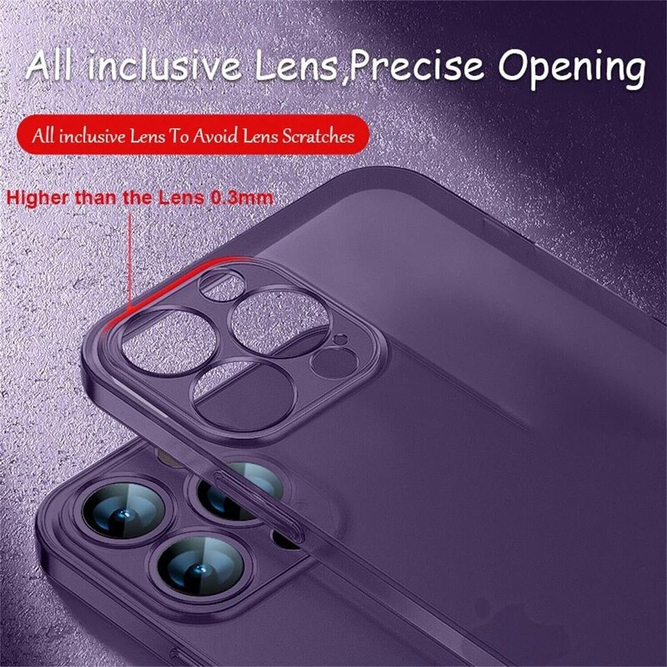 Matte Clear Case For iPhone 16 15 14 13 12 Pro Max Ultra Slim Shockproof Cover - Image 3 of 4