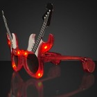 Rave Red Rock Guitar Sunglasses Shades - Party, Concerts, Novelty Gifts New