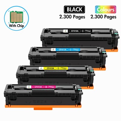 4PK Toner Cartridge CF410A -3A 477A For HP Color Laserjet Pro M452dw MFP M477fnw
