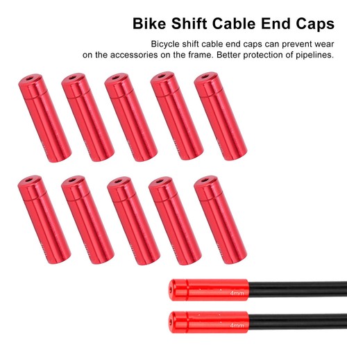 New 10Pcs Shift Cable End Caps Aluminum Alloy 4mm Shift Cable End C BUN - Picture 20 of 34
