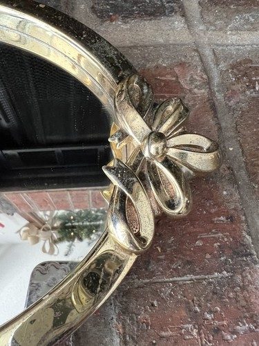 Antique Art Nouveau Wall Mirror Gold Tone - Picture 6 of 15