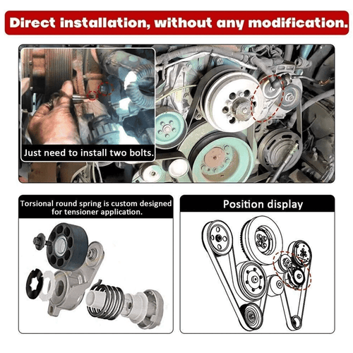 Engine A/C Heavy Duty Engine Belt Tensioner Fits For Volvo D13 23669027 US STOCK - Bild 3 von 12