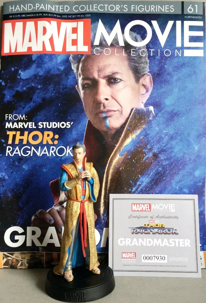 Marvel Película Colección #61 Grandmaster Estatuilla ( Thor: Ragnarok) Eaglemoss