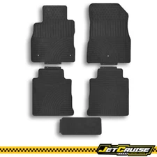 Fits 18-24 Nissan Kicks Heavy Duty Floor Mats Latex Black Front & Rear 5PCS