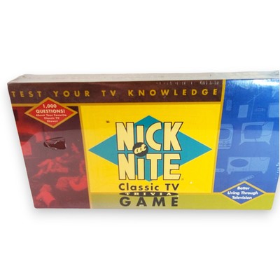Nick at Nite 1996 Classic TV Trivia Board Game Factory Sealed NOS Vintage