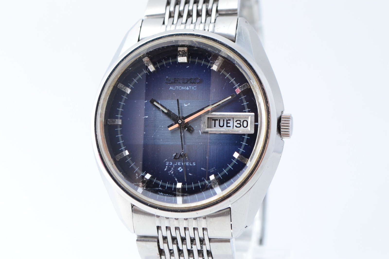 SEIKO LORD MATIC 23J AUTOMATIC Cutglass Blue Dial