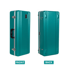 Crossrock Alto Saxophone Case  ABS Molded Hardshell-Mint Blue