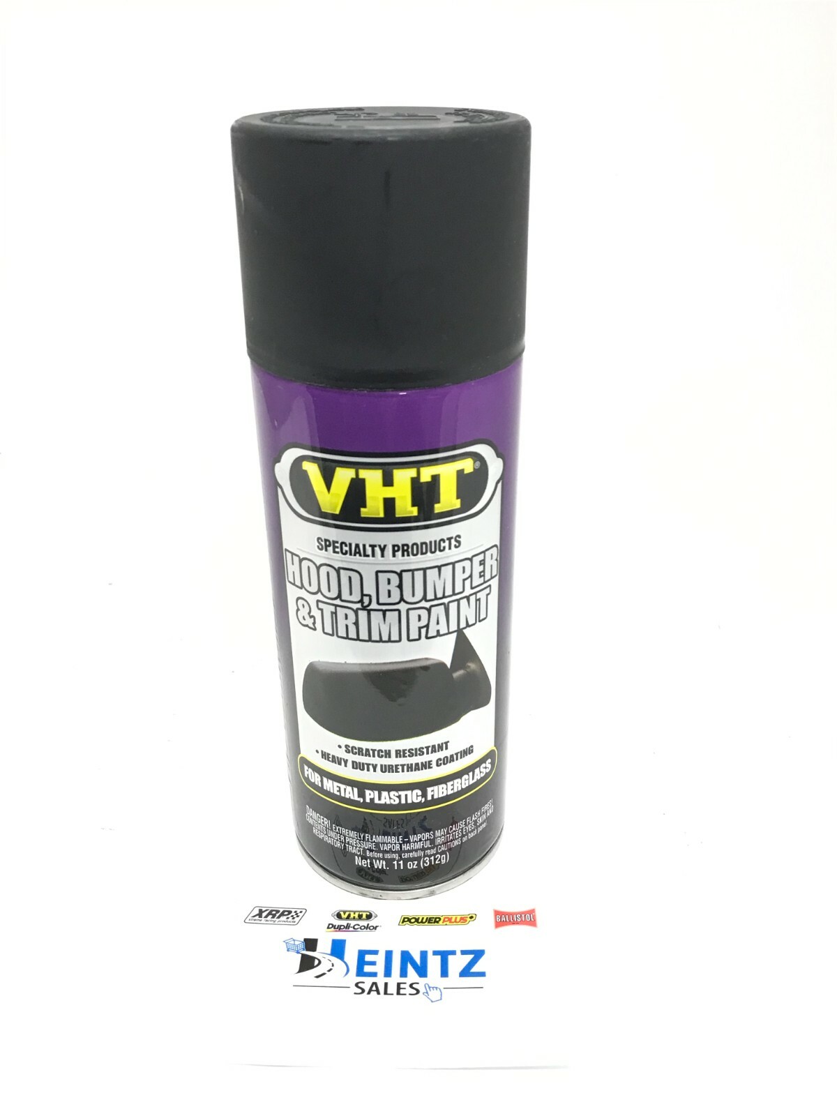 VHT SP27 Black 11 Ounce Hood Bumper and Trim Paint Satin Spray 1 for