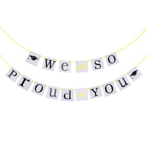 3 Meters Graduation Banner We Re So Proud Of You Letters Square Hanging Banner Ebay