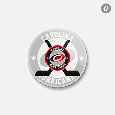Carolina Hurricanes NHL  4'' X 4'' Round Decorative Magnet