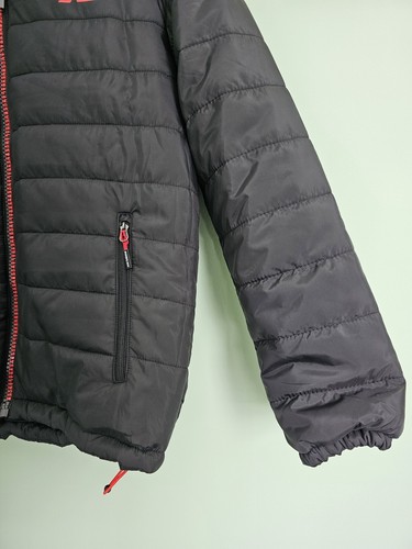 New Balance Puffer Quilted Wind Water Resistant Black Mens Tech Jacket Sz Medium - Picture 4 of 12