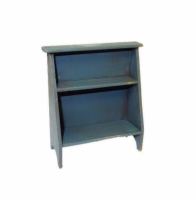 Dollhouse Sir Thomas Thumb BlueWood Bucket Bench 1800's Style Shelf Miniatures
