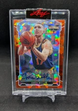 Chris Mullin 2022 Leaf Vibrance Auto #3/6 Crystals Platinum Orange BA-CM1