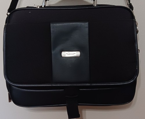 Kenneth Cole Reaction 16.5" Messenger Portfolio Laptop Briefcase Black W/Handle - Picture 8 of 18