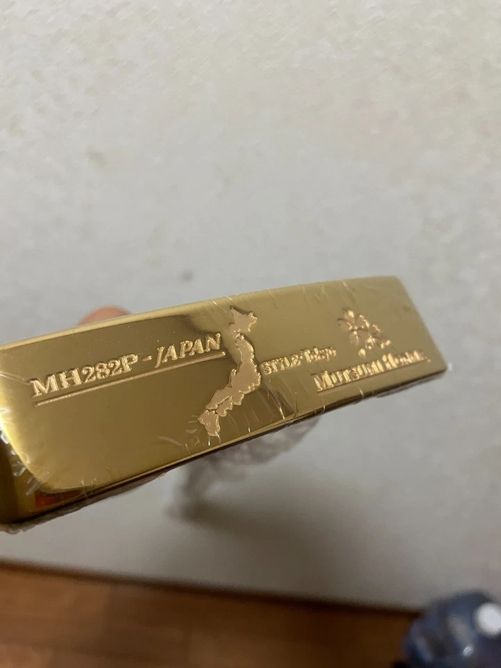 MUTSUMI HONMA putter MH282P Gold IP model 34" w/ Head Cover - Image 4 of 4