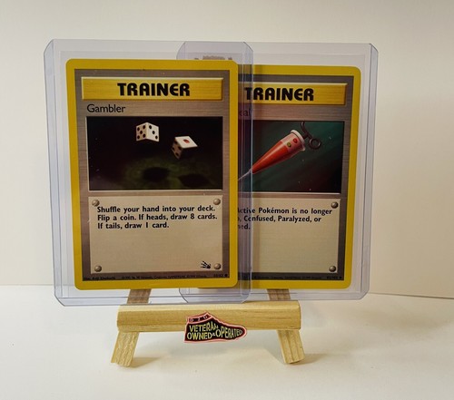 Pokemon Gambler TNG 1st Edition #60/62 & Full Heal Trainer #82/102 Cards - Picture 14 of 14