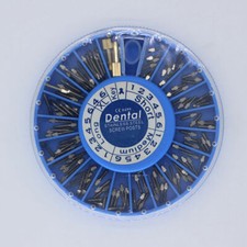 120 Pcs/1 Box Dental Endo Stainless Steel Screw Posts Kits Assorted Drills 