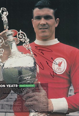 RON YEATS HAND SIGNED LIVERPOOL MAGAZINE PHOTO. | eBay