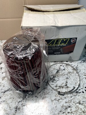 AEM 6 Inch 21-2100DK DRY Flow Short Neck 9 Inch Element Filter Replacement