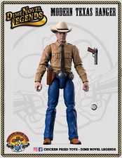 Dime Novel Legends 1:18 scale (4") old west action figure Modern Texas Ranger