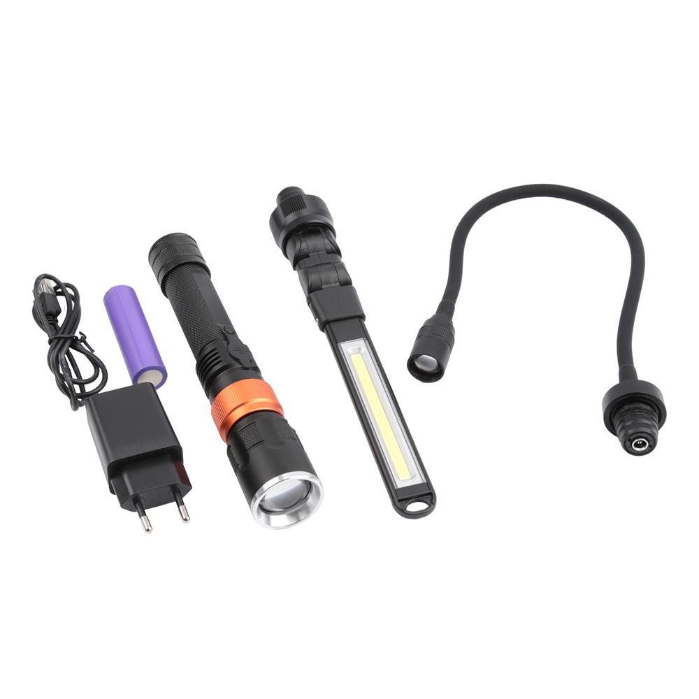 DMAX Taschenlampen-Комплект светодиодных ламп ULG 103 Schwanenhals COB-Arbeitslicht в футляре для транспортировки