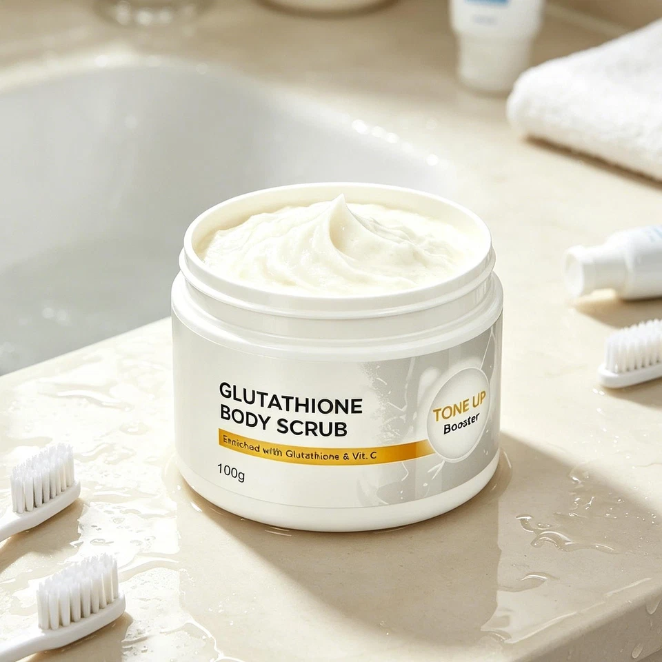 Glutathion-Körperpeeling mit Hagebutte und Meersalz, Peeling und feuchtigkeitss - Bild 4 von 4
