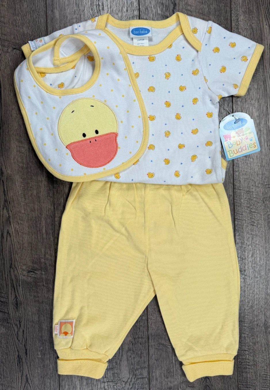 Baby Boy Clothes New Bon Bebe 6-9 Month 3pc Duck Outfit
