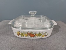 1985 Corning Ware Spice O' Life (L'Echalote)  A-8-B Casserole With A9C Lid