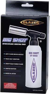 Blazer GT-8000 White/Purple Big Shot Torch - Limited Edition Made