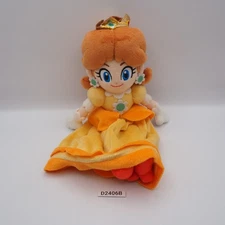 D2406B Super Mario Bros  Princess Daisy Sanei 9" Plush Stuffed Toy Doll Japan