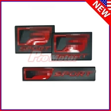 3pcs Universal fit Sedan Fender Trunk F Sport Emblems Left Right Badge Metal BR