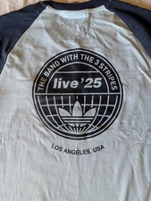 Oasis Live '25 LA Tour Adidas Long Sleeve 'Los Angeles' 3-Stripes L Large NWT