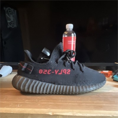 adidas Yeezy Boost 350 V2 Kanye West Black/Red Red Stripe Low Top BY9612