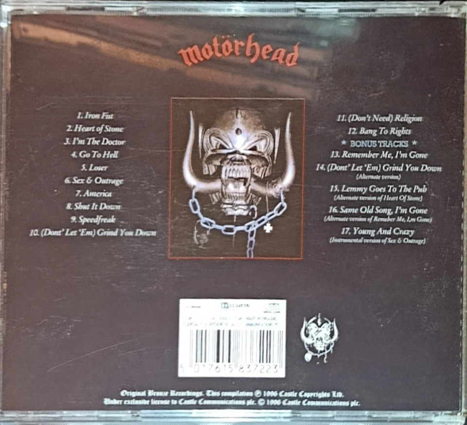 Motörhead Iron Fist Remasterd CD - Bild 3 von 3