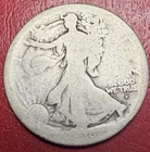 1916-D 50C Walking Liberty Half Dollar. Free Shipping