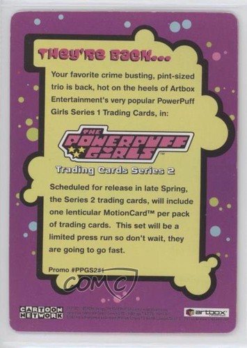 2001 Artbox Powerpuff Girls Series 2 Promos Powerpuff Girls Motioncardz qp4 - Picture 2 of 3
