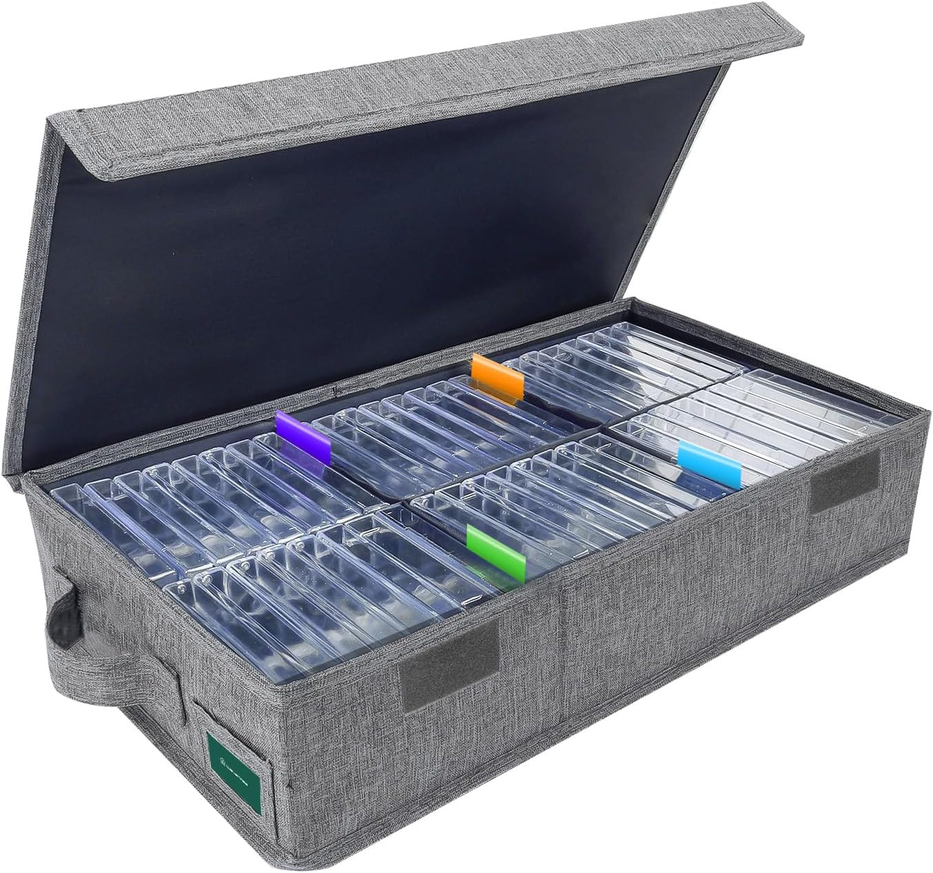 Cassette Tape Storage Box, Practical Cassette Tape Holder 16.34 X 9.25 X 3.54 In