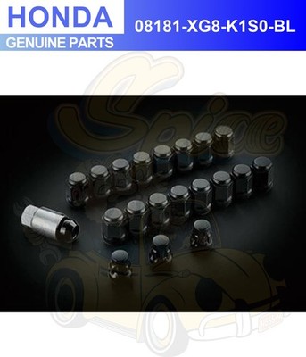MUGEN Radmutter & Sicherungssatz schwarz für Honda Civic FK8 Type-R 08181-XG8...