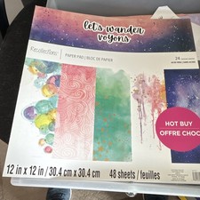 Recollections Let s Wander Paper Pad 12" x 12" 48 Sheets Multicolor Matte Mixed